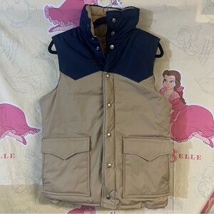Vintage Sunbuster Men's Two-Tone Puffer Vest